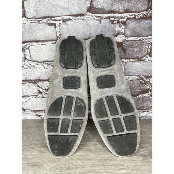 To Boot New York Grey Suede Leather Driver Penny Loafers Shoes Men Sz 7M US/40EU - Picture 11 of 16